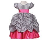 SAPS - Puff Sleeves Party Wear Gown With Gathers