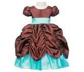 SAPS - Puff Sleeves Party Wear Gown With Gathers