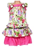 SAPS - Short Sleeves Frock With Flower Print