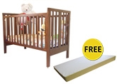Wudplay - Sliding Rail Crib cum Study Table CR002 - Rosewood