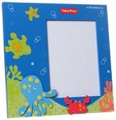 Fisher Price Wooden Photo Frame - Blue 
