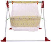 Fab N Funky - Yellow Baby Bear Print Swing