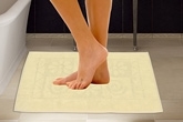 Handloomwala Cotton Bath Mat Set - Ivory