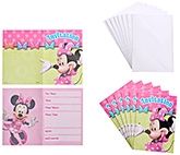 Minnie Mouse - Birthday Invitations with Envelopes