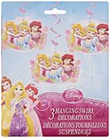 Disney Princess - Hanging Swirl Decorations