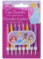 Disney Princess - Cake Decor Candles with Holders