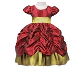 SAPS - Puff Sleeves Party Wear Gown With Gathers
