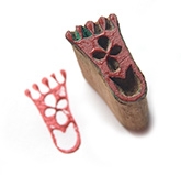 Redbug DIY Block Printing Kit - Foot Shaped Block