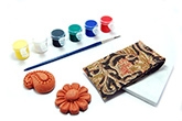 Redbug DIY Terracotta Fridge Magnet Set -  Nature