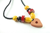 Redbug Terracotta and Wooden Bead Jewellery - Heart