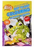 Quixot Dot to Dot Coloring Activity & Mazes - Level 1 