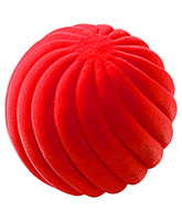 Rubbabu Natural Rubber Foam Swirl Ball - Orange 