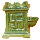 Villcart Ceramic Tulsi Pot - Light Green