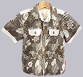 Beebay - Half Sleeves Shirt With Leaf Print