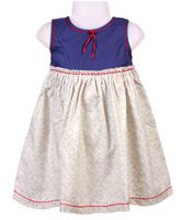 Baby Baya - Sleeveless Printed Frock With Bow
