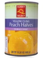 Sunny Select Yellow Cling Peach Halves