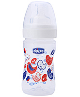Chicco Well Being Feeding Bottle - Bird Print