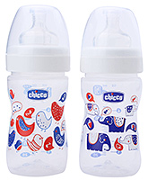 Chicco Well Being Feeding Bottle - Pack of 2 