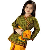 Little India - Colorful Dhoti Angarakha