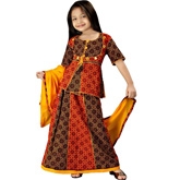 Little India - Rajasthani Bandhej Multicolour Lehanga Choli