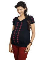 Nine - Maternity Top With Embroidery