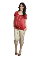 Nine -  Maternity Top Button Style