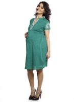 Nine - Maternity Wear Embroidered Dress