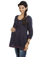 Nine - Quater Sleeves Maternity Blouse
