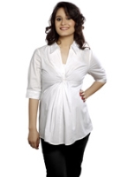 Nine - Knotted Maternity Shirt