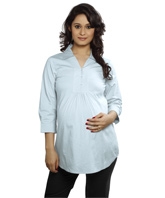 Nine - Stretch Cotton Maternity Shirt