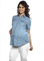 Nine - Denim Maternity Shirt