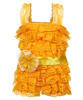 Little Darling - Lace Romper Dress With Frills