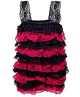 Little Darling - Lace Romper Dress With Hairband
