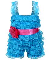 Little Darling - Lace Romper Dress With Frills