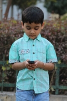 Shopper Tree - Half Sleeves Printed Checks Shirt