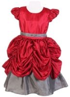 SAPS - Short Sleeves Party Wear Gown With Gathers