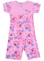 Chikoo - Short Sleeves Night Suit With Swirl Print