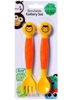 1st Step - Skittle Bendable Cutlery Set Orange