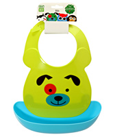1st Step - Skittle Bib with Tray Yellow