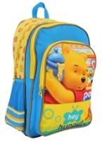 Winnie The Pooh - Blue Yellow 18 inches School Bag 