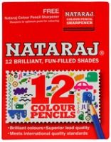 Color Pencils Set 12 brilliant color pencils set with free Natraj shar...