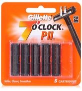 Gillette - 7 O'Clock PII - 5 Twin Blade Cartridges 