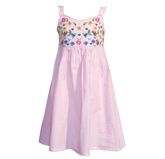 Beebay - Pink Stripe Embroidered Dress