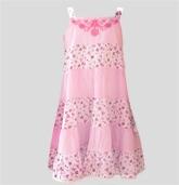 Beebay - Singlet Floral And Stripe Embroidered Dress