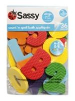 Bath Toys  - Sassy - Count N Spell Appliques