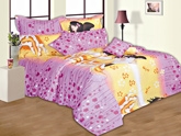 Salona Bichona Double Bedsheet With Two Pillow Covers - S 369B