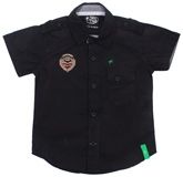 Palm Tree - Half Sleeves Black Shirt