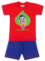 Little Krishna - Half Sleeves T- Shirt And Shorts Set