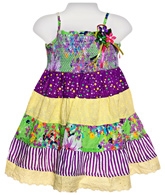 Infancy - Singlet Frock With Lace And Frill