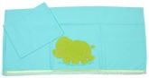 Sapphire - Sky Blue Crib Bed Sheet And Pillow Cover